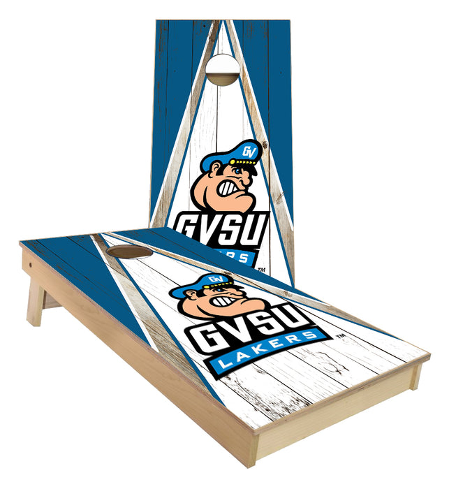 Grand Valley State University triangle themed Cornhole Boards