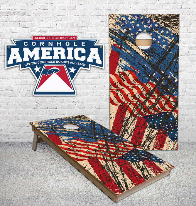 Grunge USA cornhole boards