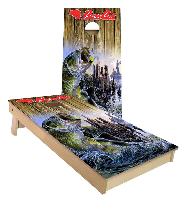 Bass cat Fishing Cornhole Boards