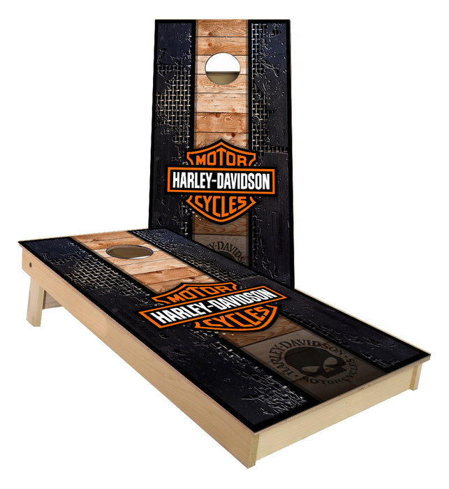 Motorcycle design Cornhole Boards