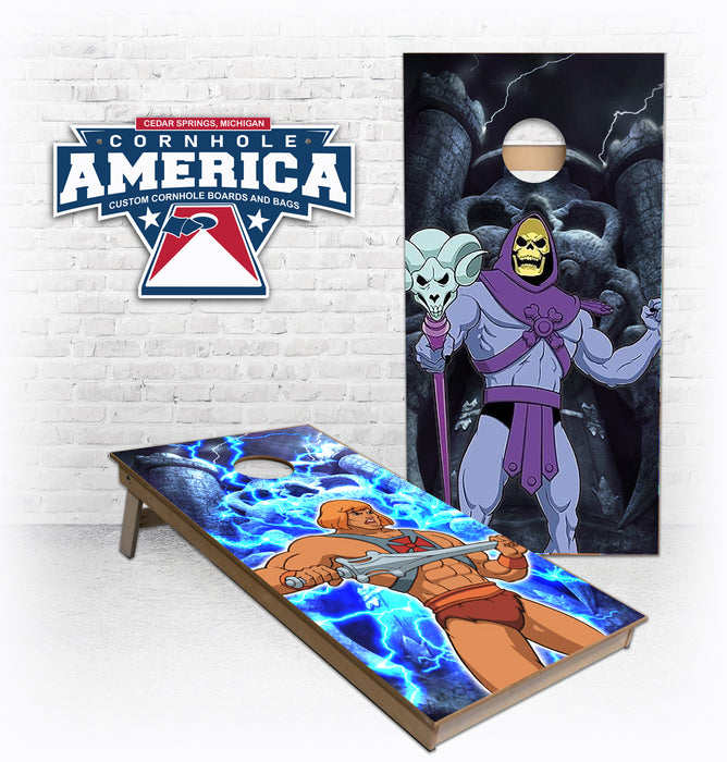 He Man and Skeletor Cornhole Boards