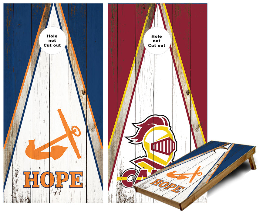 Hope and Calvin College Cornhole Wraps