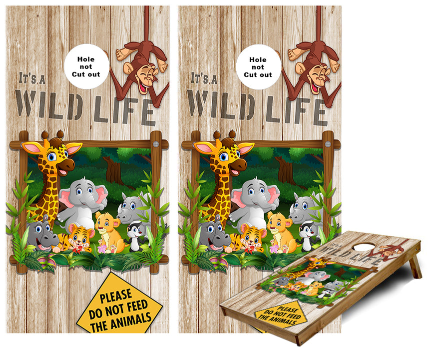 Wild life animals Cornhole Wraps