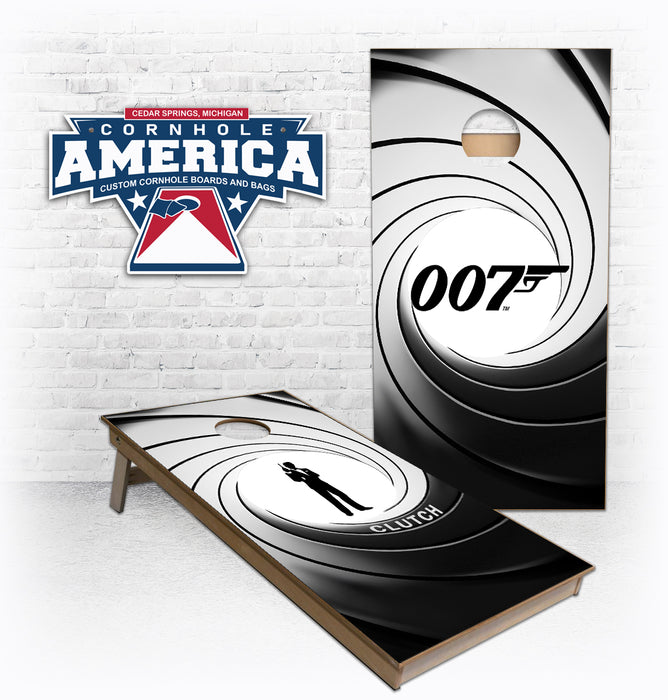 Custom Bond 007 Clutch Cornhole Boards