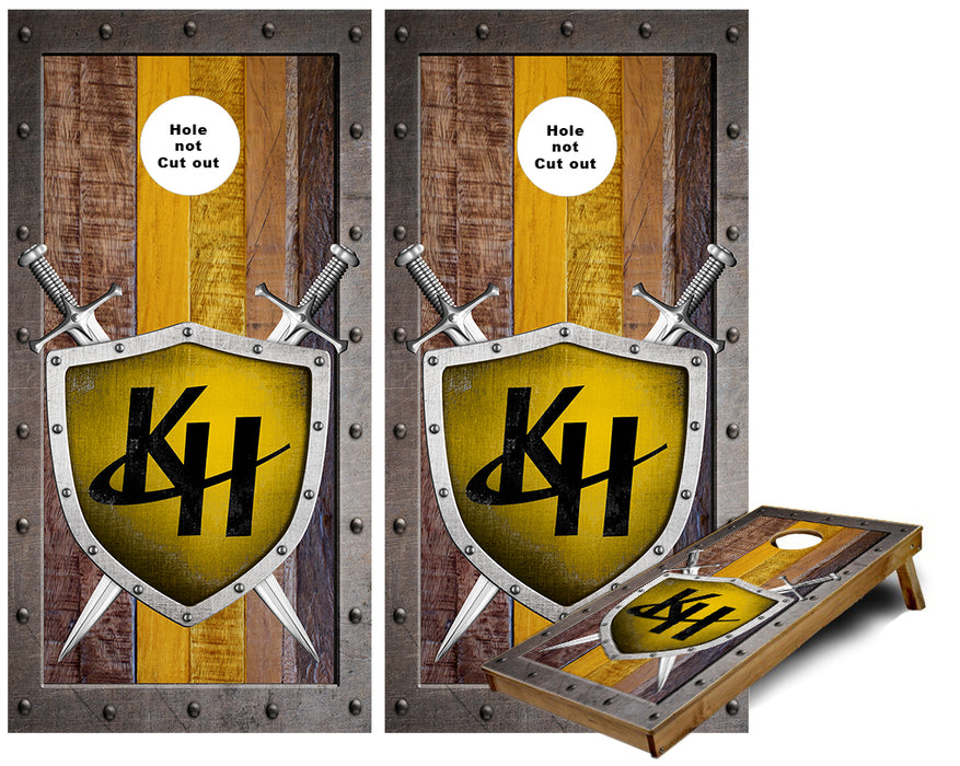 Kenowa Hills Knights Cornhole Wraps