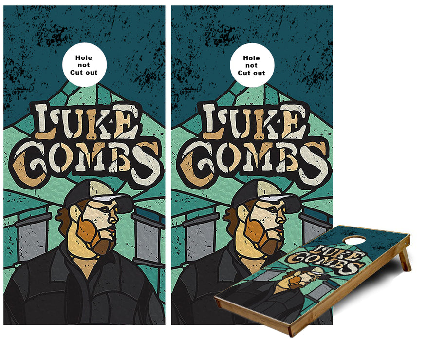 Luck Combs Country Music Cornhole Wraps