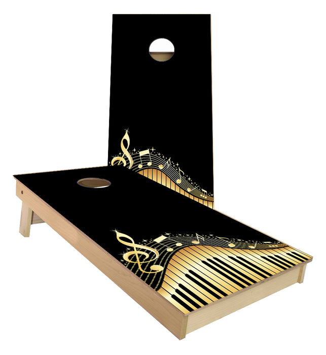 Piano Keyboard Musical Notes Cornhole Boards