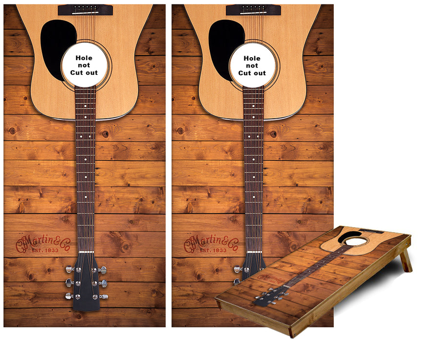 Martin Guitar Cornhole Wraps