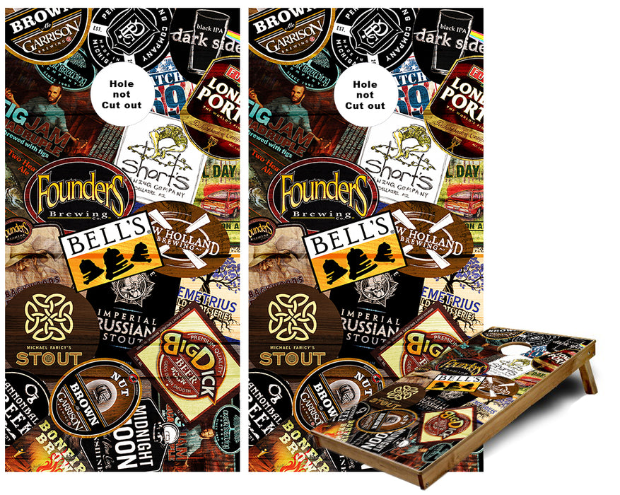 Michigan Craft Beer Cornhole Wraps