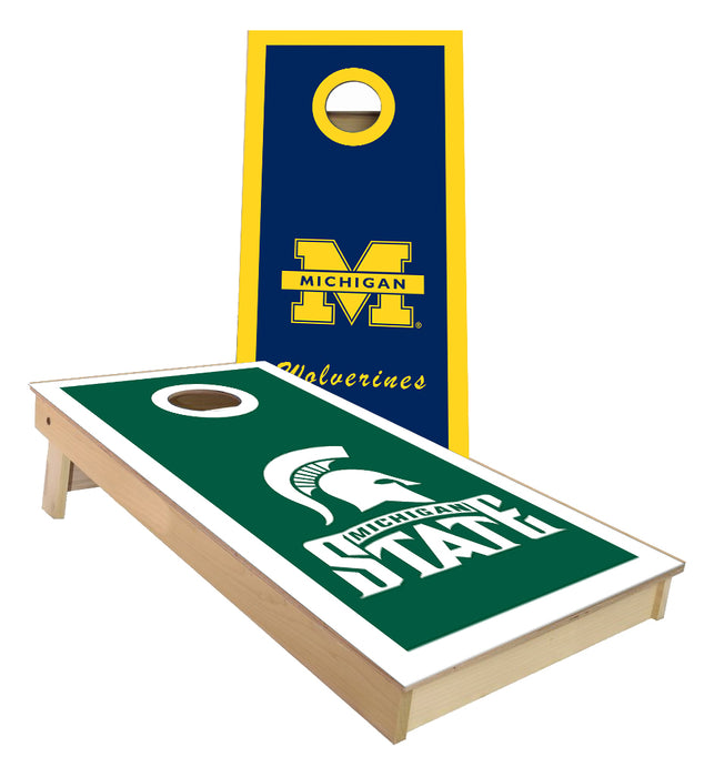 Michigan and Michigan State Cornhole Boards