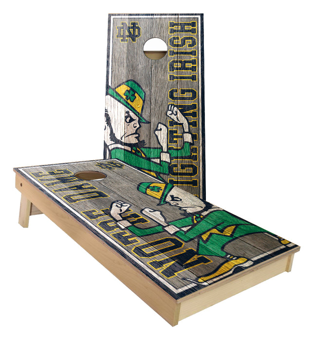 Notre Dame fighting irish Wood plank Cornhole Boards