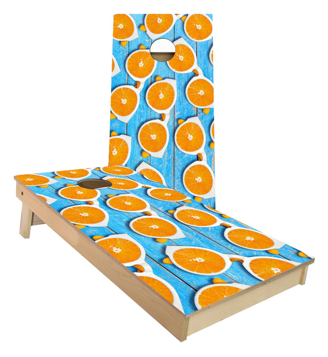 Oranges Sunglasses Cornhole Boards