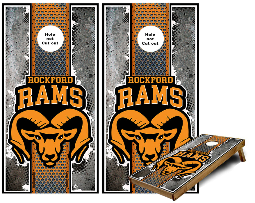 Rockford Rams Cornhole Wraps