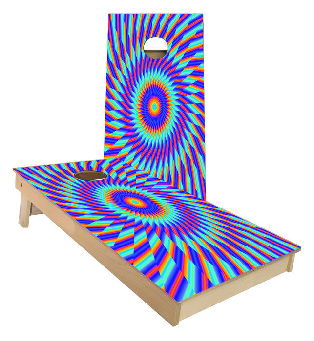 Visual optical Illusion Cornhole Boards
