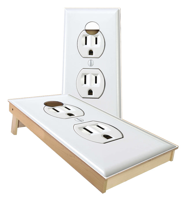 Electrical Outlet 3 prong with ground cornhole boards