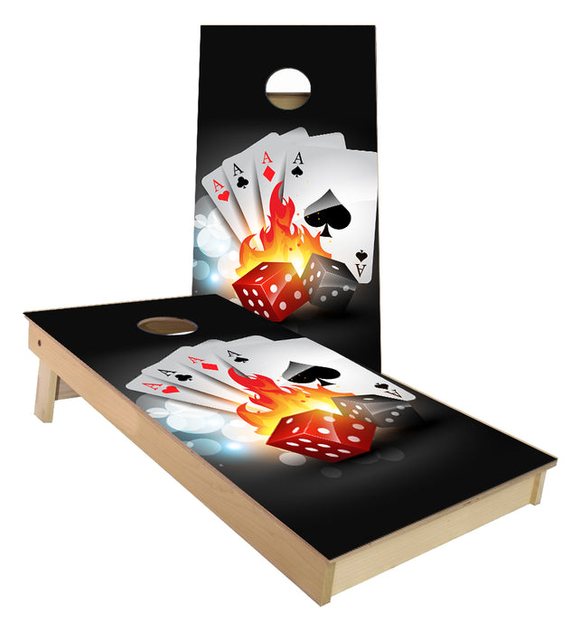 4 of a kind ACES Cornhole Boards