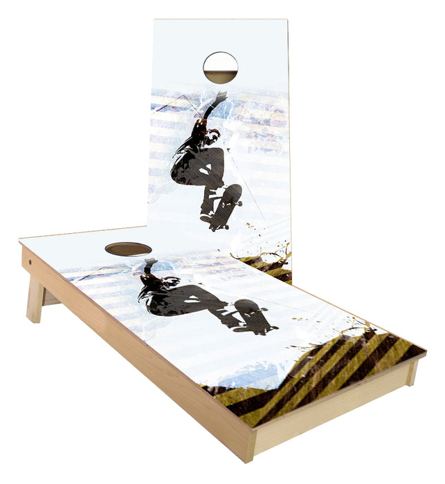 Skateboarding Cornhole Boards