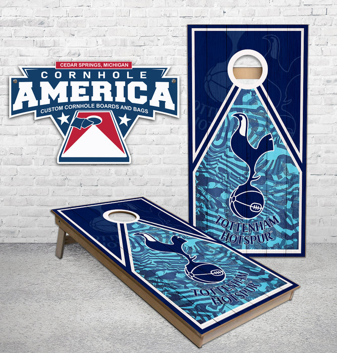 Tottenham soccer with Jersey pattern Cornhole Boards