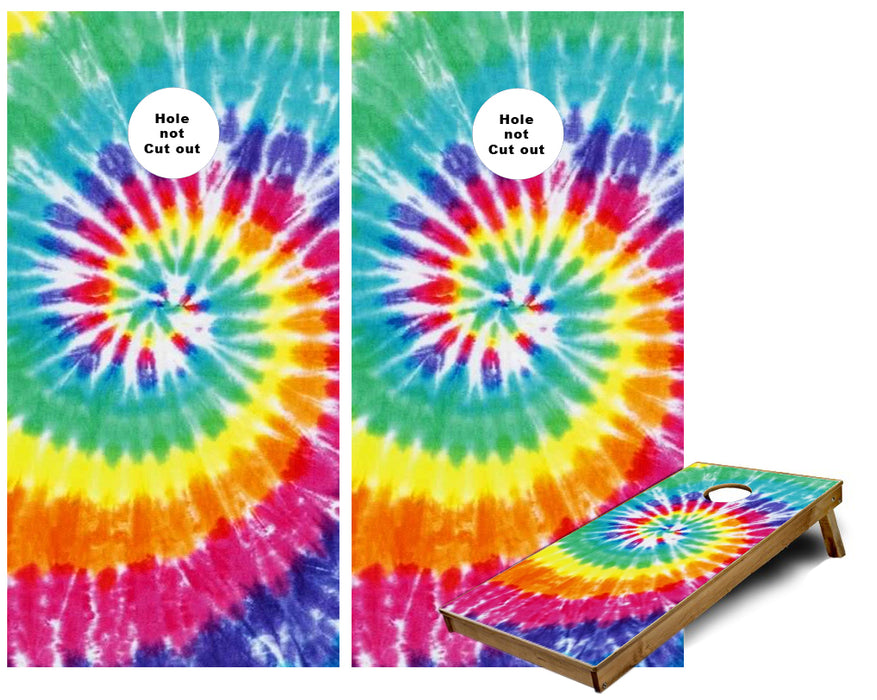 Tye Dye background Cornhole Wraps