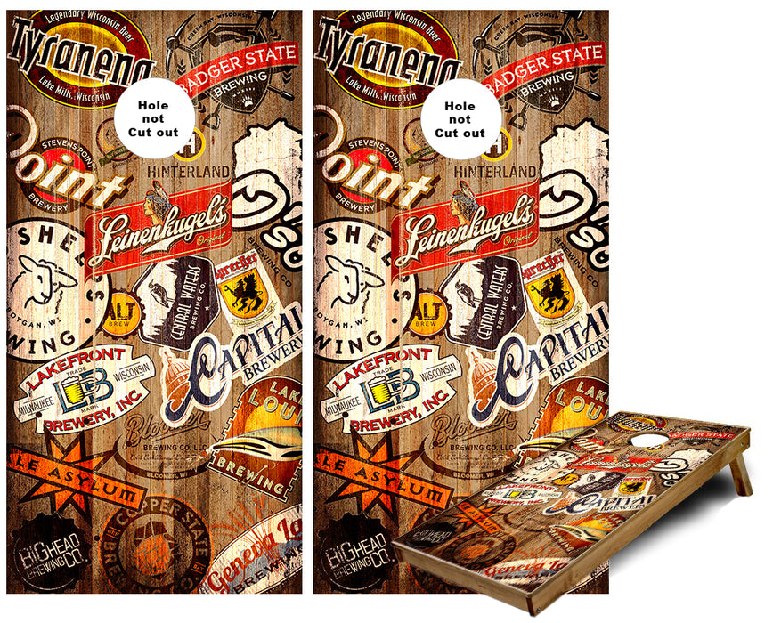 Wisconsin Breweries Cornhole Wraps