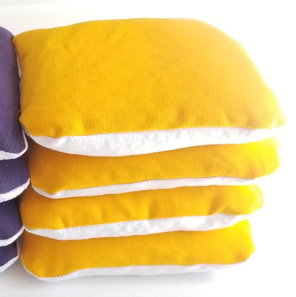 Pro Dual Sided Slick N Stick cornhole Bags Yellow