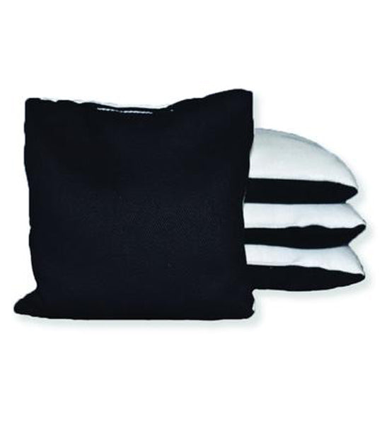 Black and White Pro Dual Sided Slick N Stick cornhole Bags