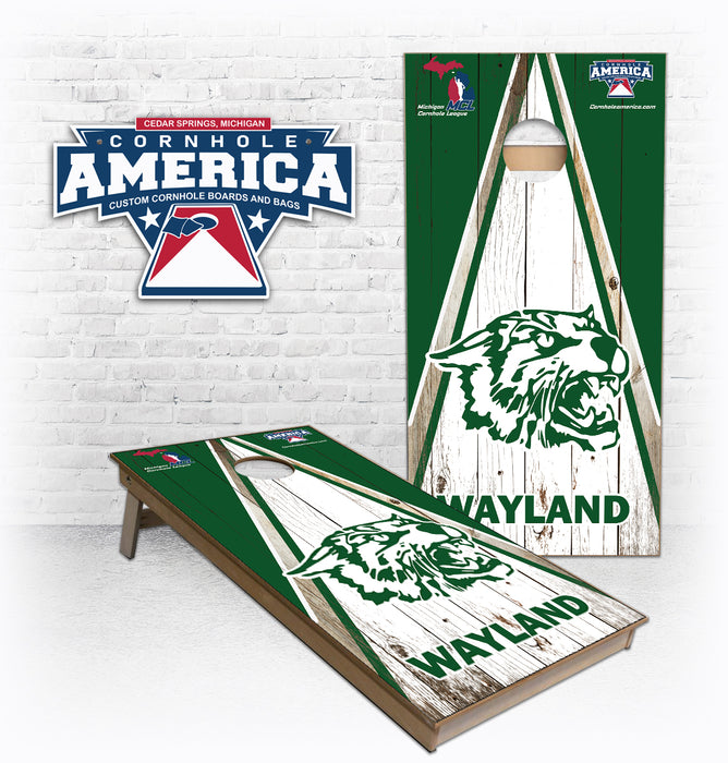 Wayland Wildcats School Cornhole Boards