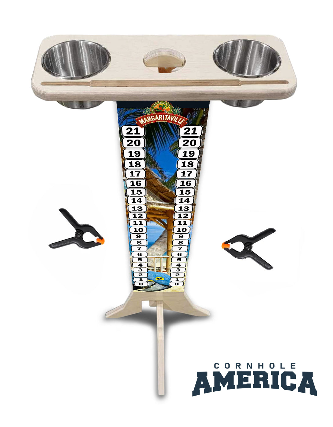 Score Tower With Drink Holder Diy