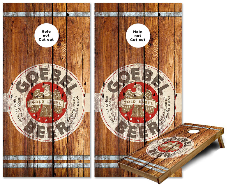 Goebel Beer Cornhole wraps