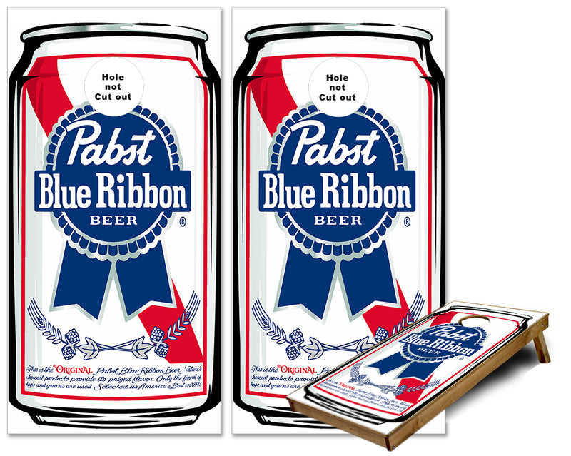PBR Pabst Blue Ribbon Beer Can Cornhole wraps