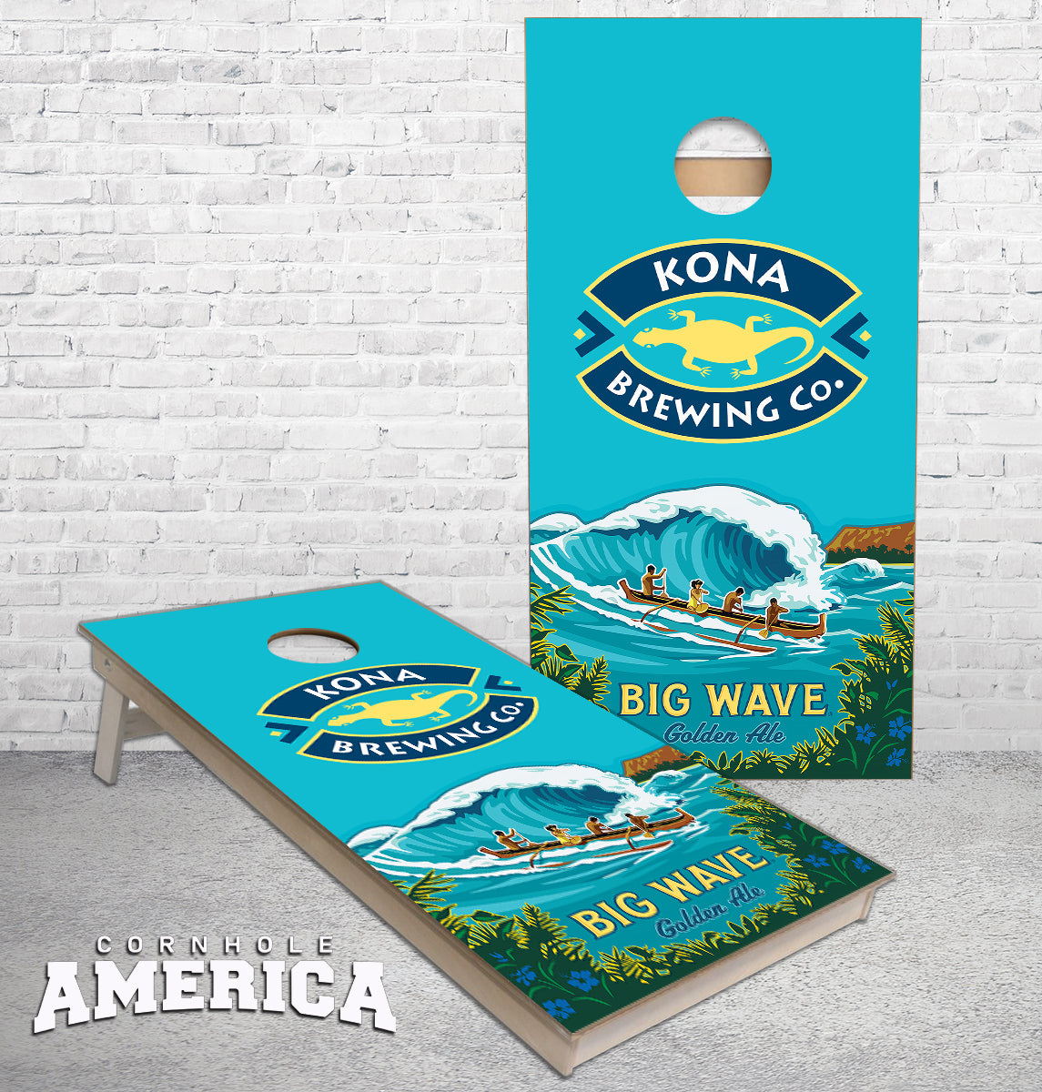 コナビール Kona Brewing Co. スケートボード コンプリート☆美品 Kona Big Wave Golden Ale cornhole boards