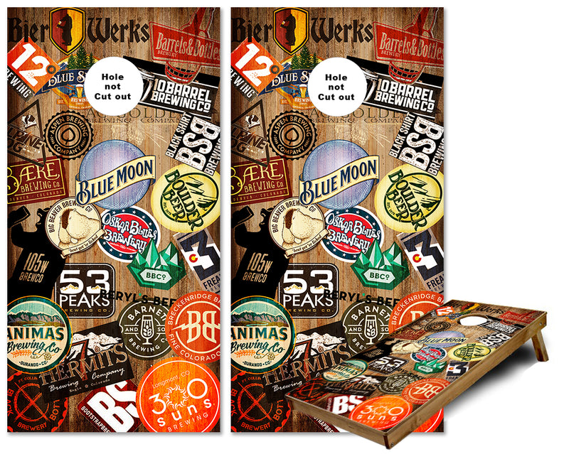 Colorado Craft Brewery cornhole wraps