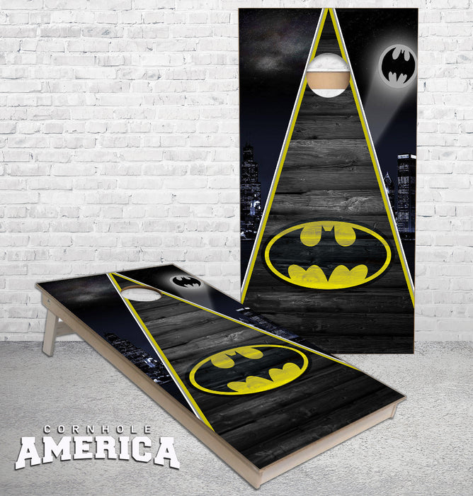 Batman Gotham city Triangle Theme Cornhole Boards