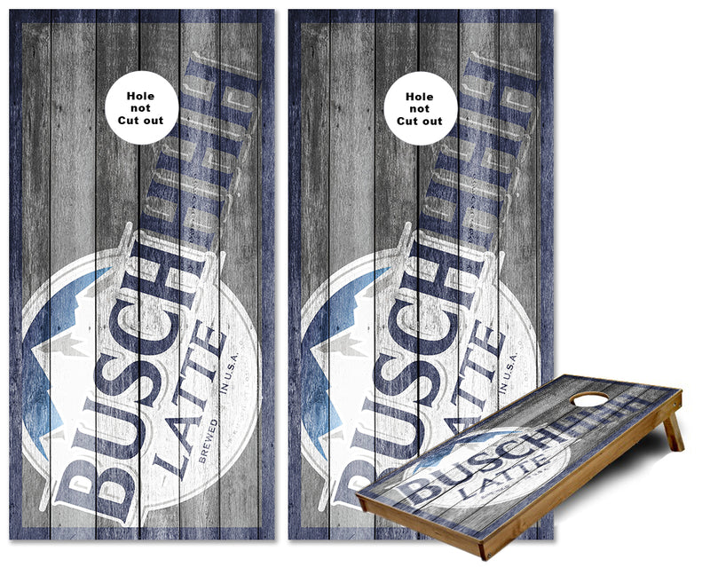 Busch Latte Cornhole Wraps