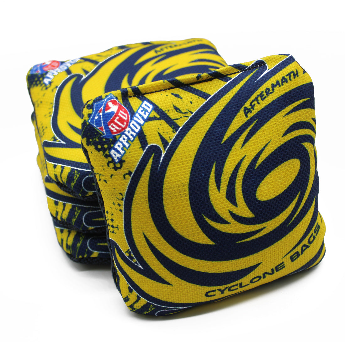 Cyclone Aftermath Pro Series Cornhole Bags Maize and Blue (set of 4 ...