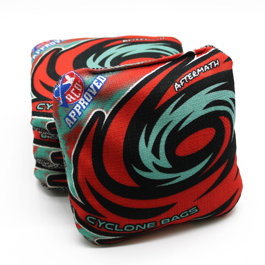 Cyclone Aftermath Pro Series Cornhole Bags Red and Light Blue (set of ...