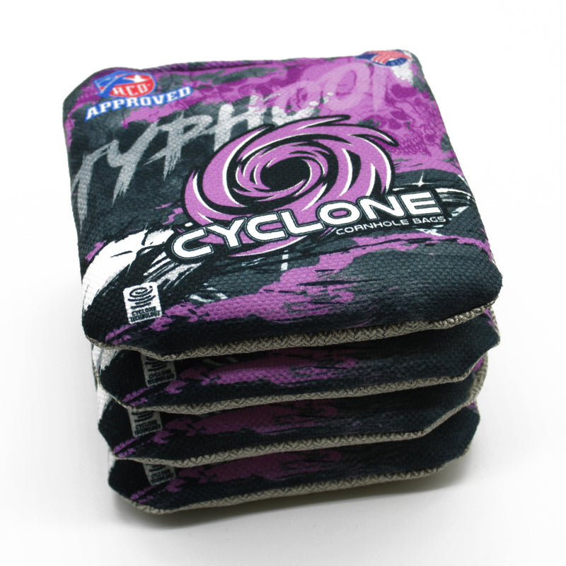 Cyclone Typhoon Fierce Purple Pro Series Cornhole Bags (set of 4)