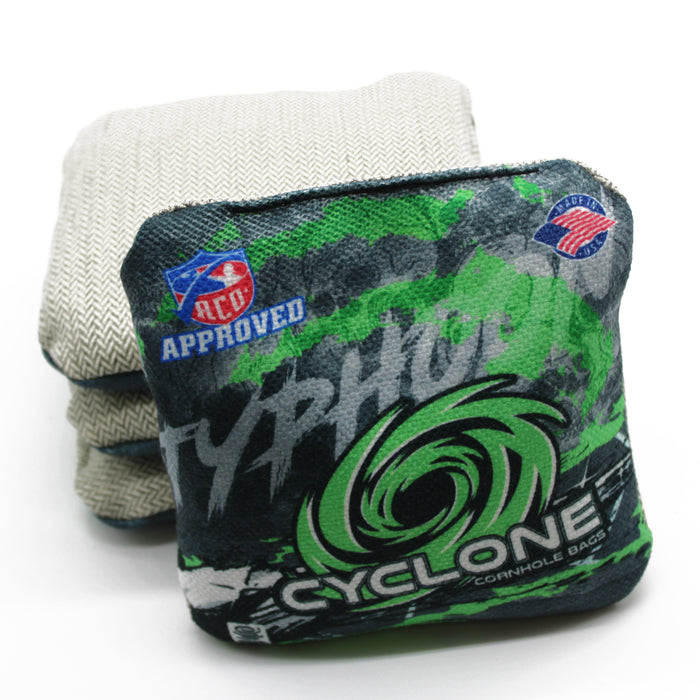 Cyclone Typhoon Electric Lime Pro Series Cornhole Bags (set of 4)