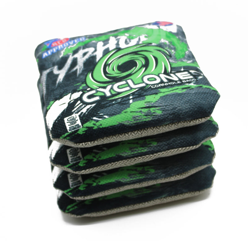 Cyclone Typhoon Electric Lime Pro Series Cornhole Bags (set of 4)