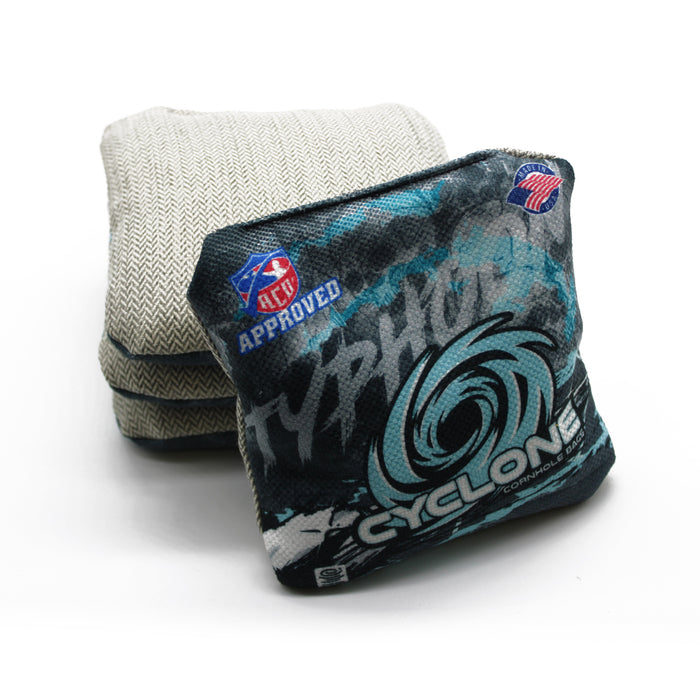 Cyclone Typhoon Ocean Blue Pro Series Cornhole Bags (set of 4)