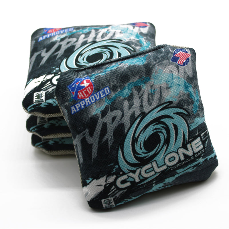 Cyclone Typhoon Ocean Blue Pro Series Cornhole Bags (set of 4)