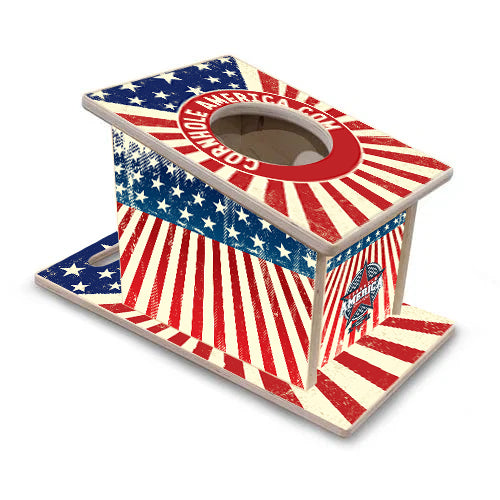 Cornhole America Stars and Striped theme Airmail Box