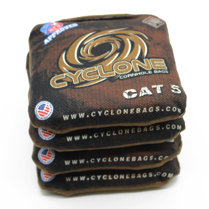Cyclone  CAT 5 Pro Series Cornhole Bags Brown (set of 4)
