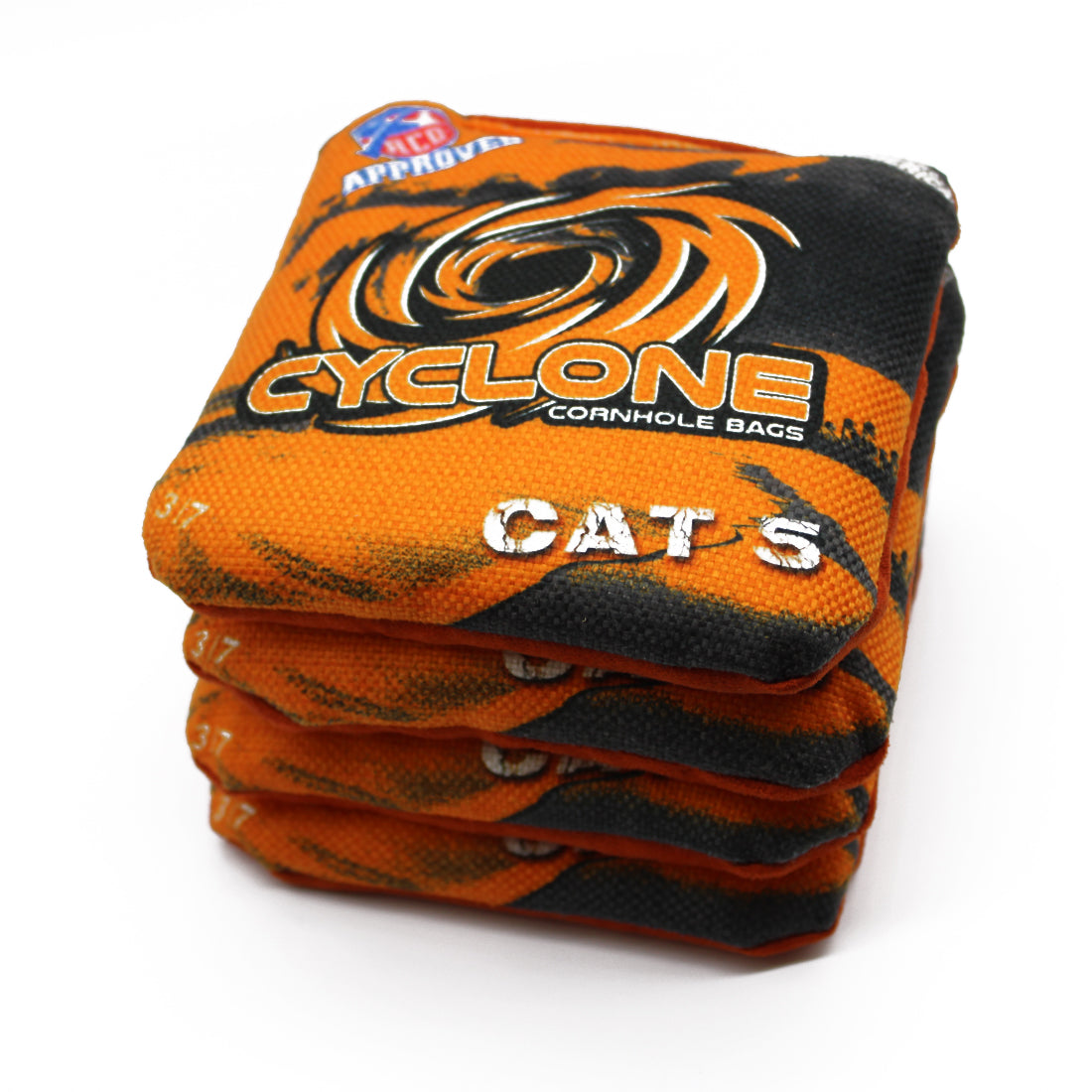 Cyclone CAT 5 Pro Series Cornhole Bags Orange (set of 4) — Cornhole America