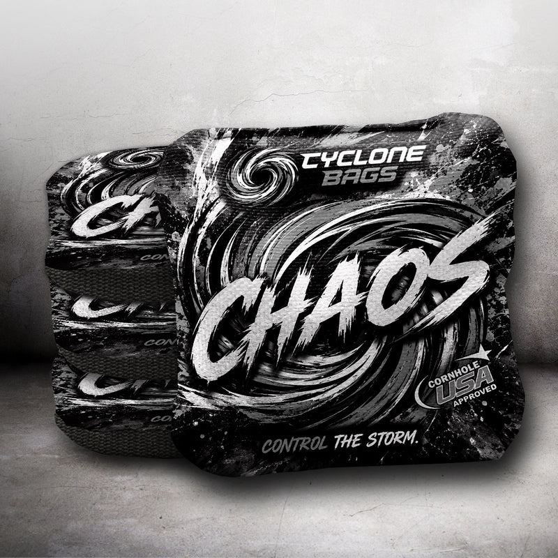 Cyclone Steel Grey Chaos Pro Series Cornhole Bags Cornhole USA approved