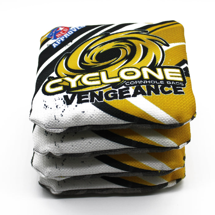 Cyclone VENGENCE Gold Pro series cornhole bags (set of 4)