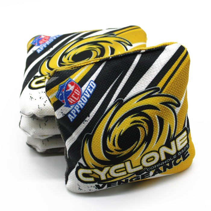 Cyclone VENGENCE Gold Pro series cornhole bags (set of 4)