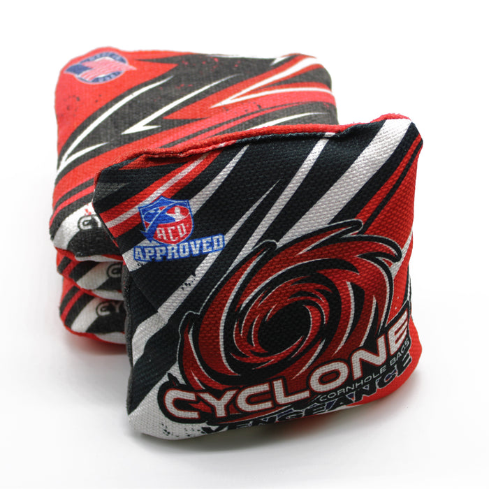 Cyclone VENGENCE Red Pro series cornhole bags (set of 4)
