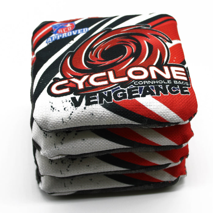 Cyclone VENGENCE Red Pro series cornhole bags (set of 4)