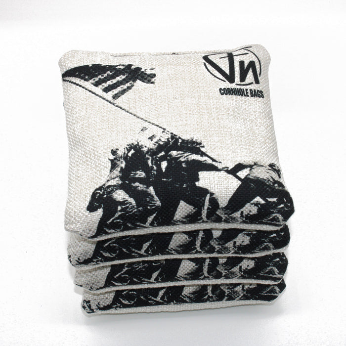 FN US Marines Iwo Jima cornhole bags